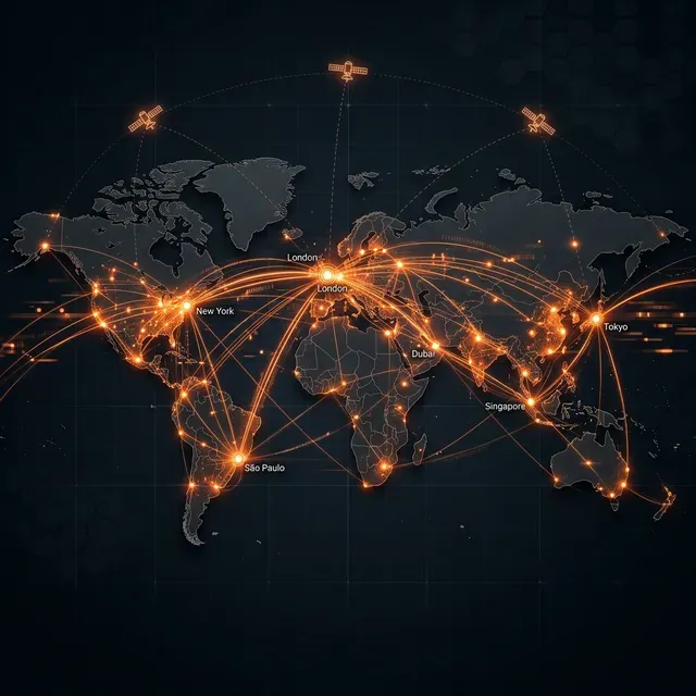 Global IPTV Network Map